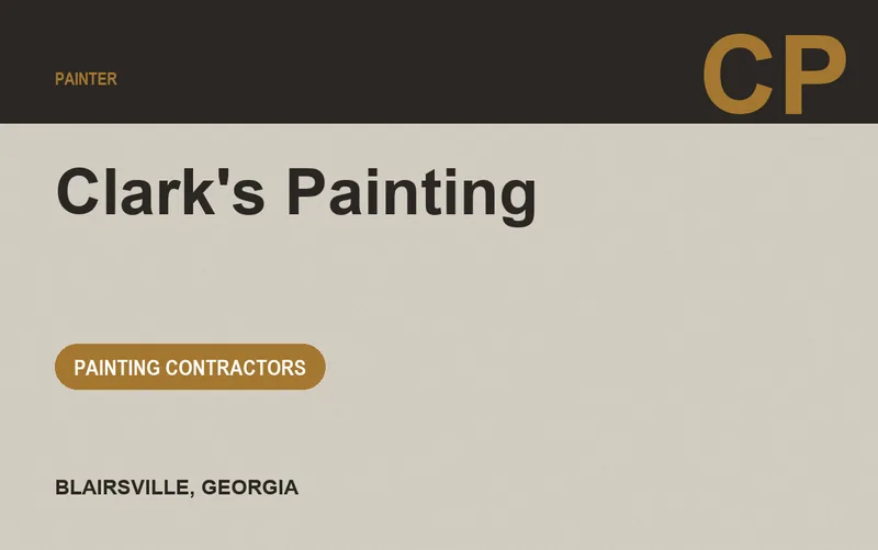 Clark's Painting in Blairsville, Georgia