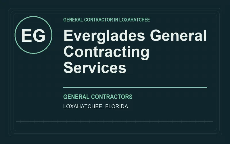 Everglades General Contracting Services in Loxahatchee, Florida