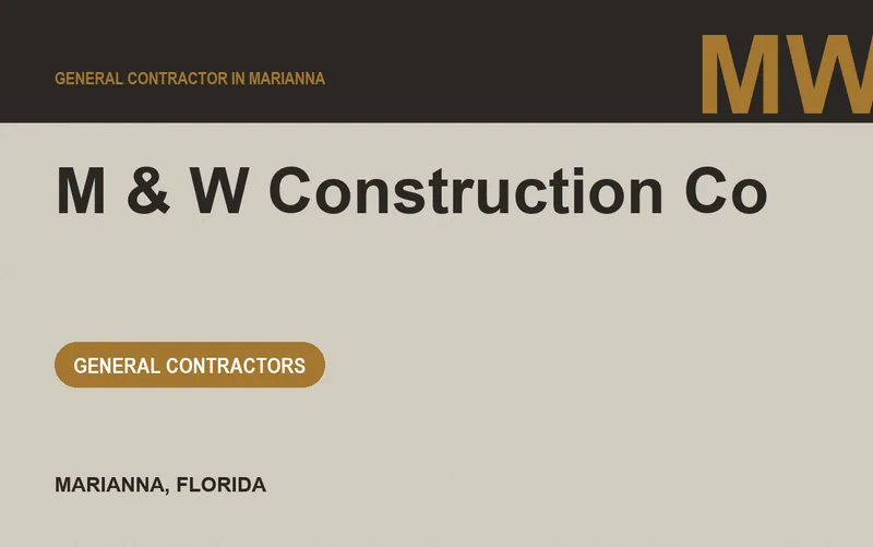M & W Construction Co in Marianna, Florida