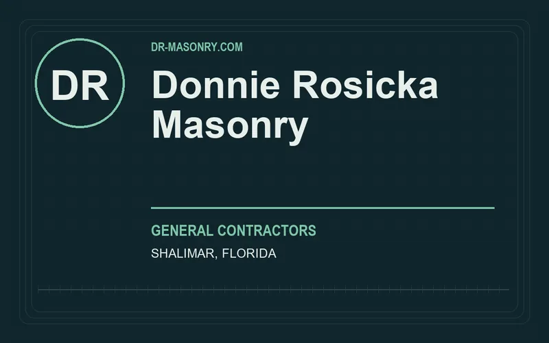 Donnie Rosicka Masonry in Shalimar, Florida
