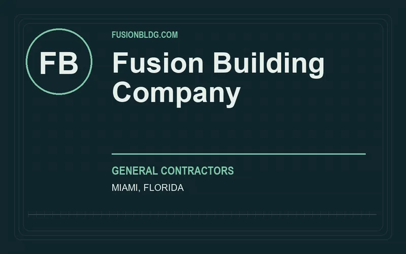 Fusion Building Company in Miami, Florida