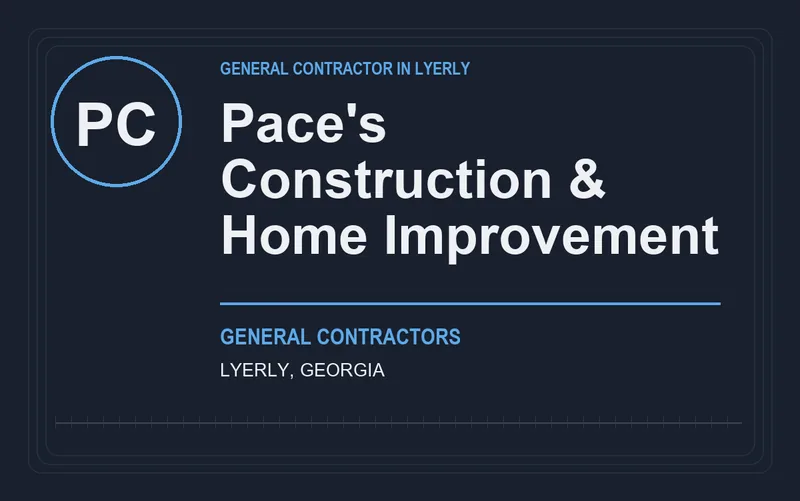 Pace's Construction & Home Improvement in Lyerly, Georgia