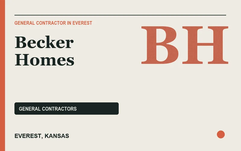 Becker Homes in Everest, Kansas