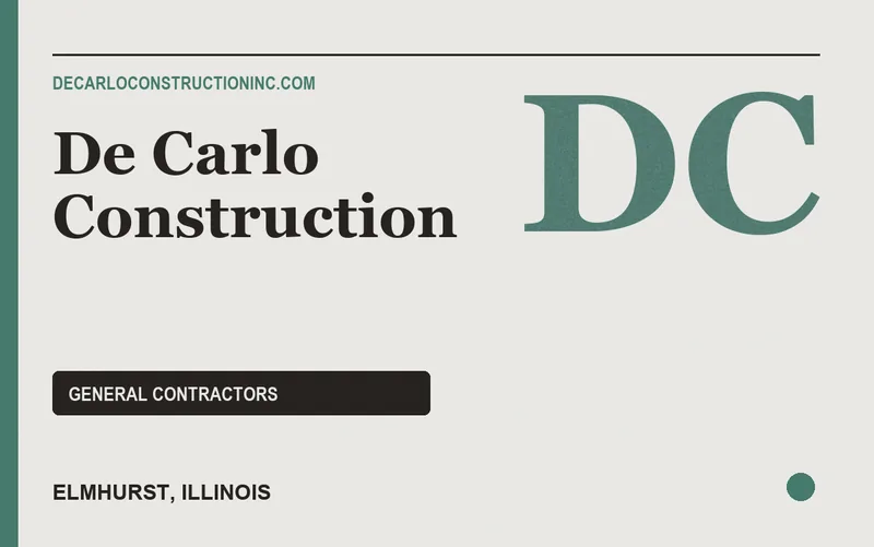 De Carlo Construction in Elmhurst, Illinois