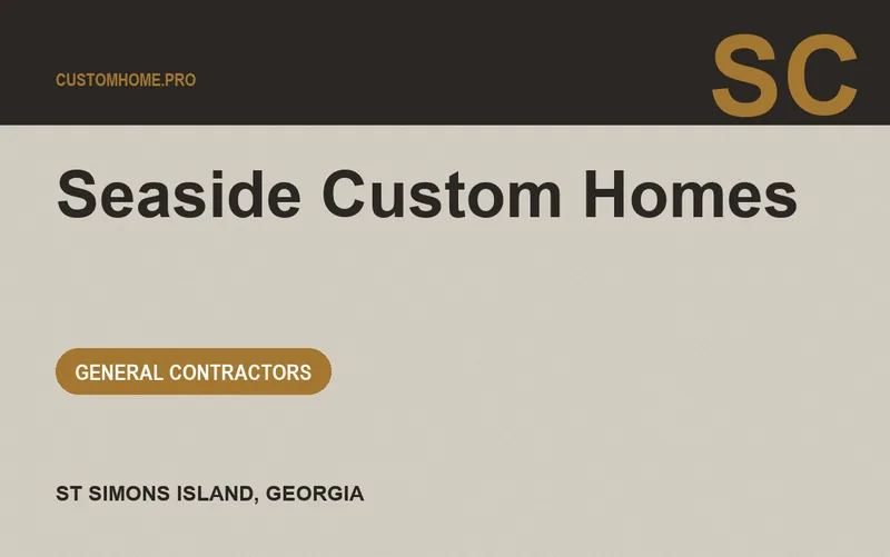 Seaside Custom Homes in St Simons Island, Georgia