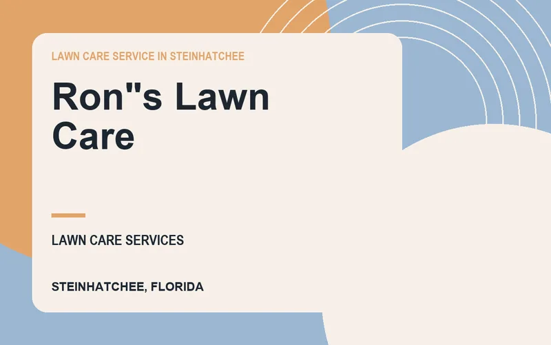 Ron"s Lawn Care in Steinhatchee, Florida
