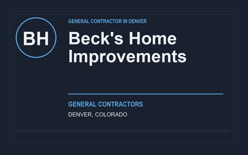 Beck's Home Improvements in Denver, Colorado