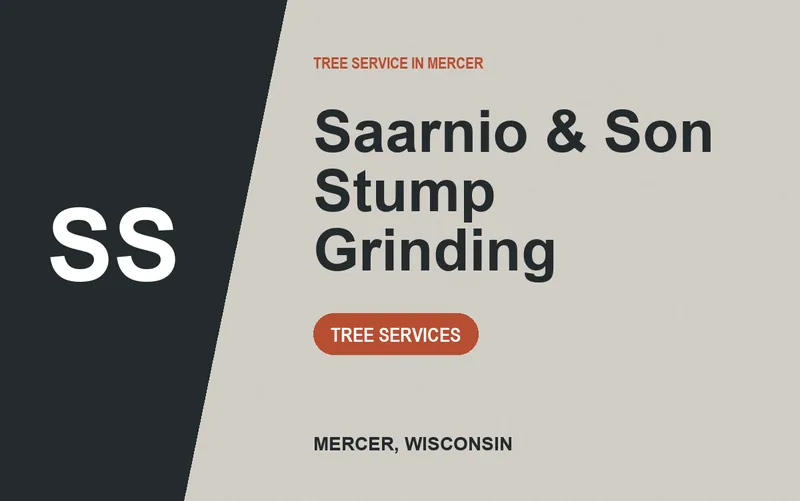 Saarnio & Son Stump Grinding in Mercer, Wisconsin