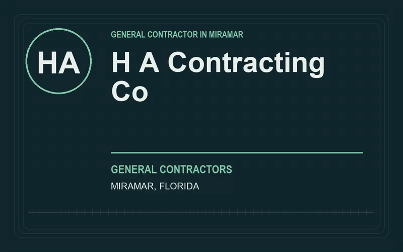 H A Contracting Co in Miramar, Florida