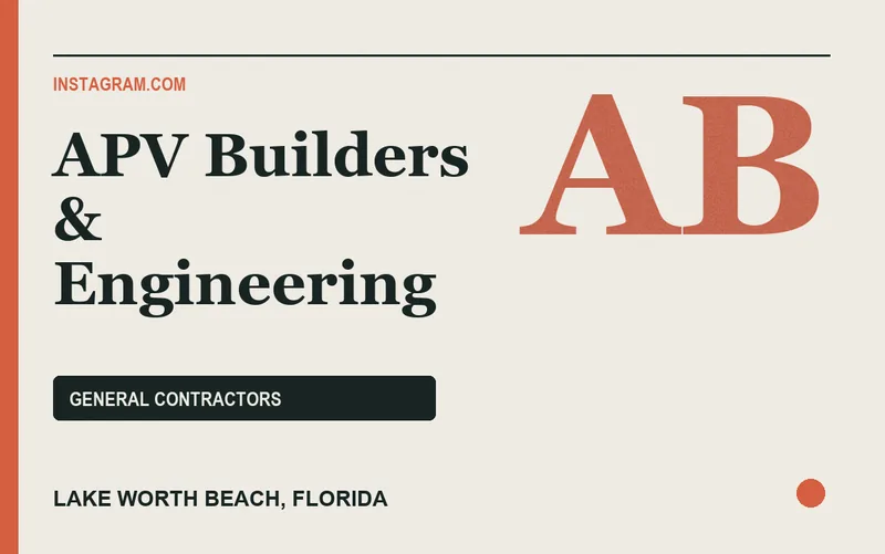 APV Builders & Engineering in Lake Worth Beach, Florida