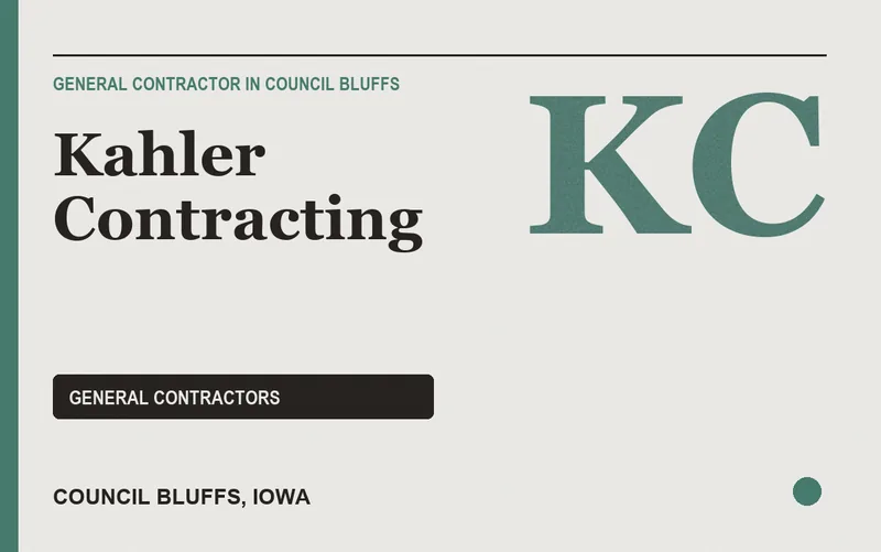 Kahler Contracting in Council Bluffs, Iowa