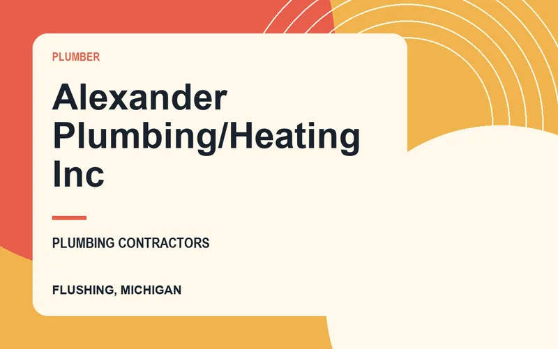 Alexander Plumbing/Heating Inc in Flushing, Michigan