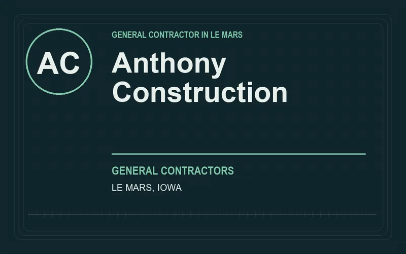Anthony Construction in Le Mars, Iowa