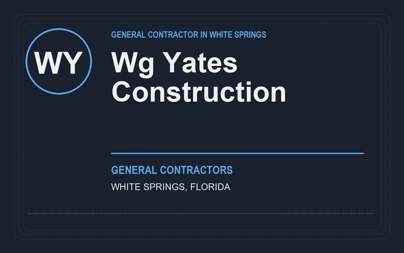 Wg Yates Construction in White Springs, Florida