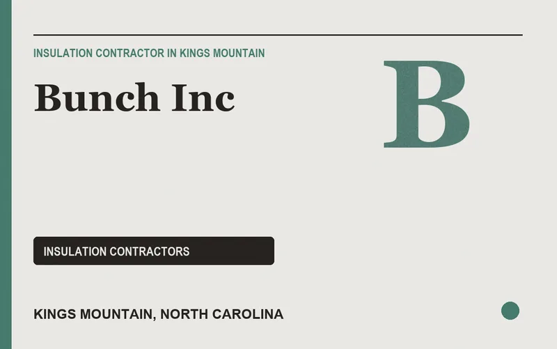 Bunch Inc in Kings Mountain, North Carolina