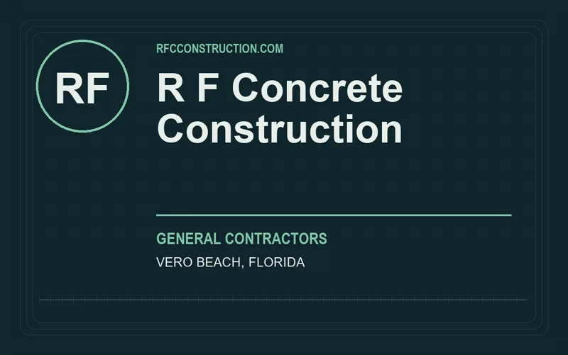 R F Concrete Construction in Vero Beach, Florida