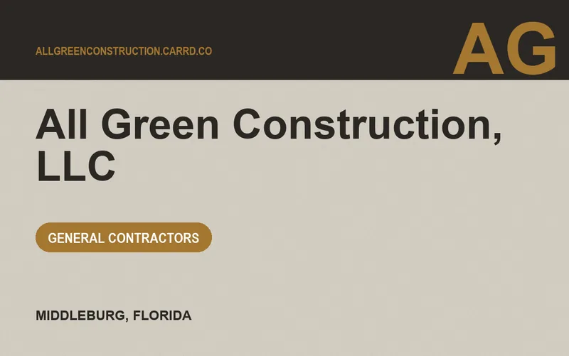 All Green Construction, LLC in Middleburg, Florida