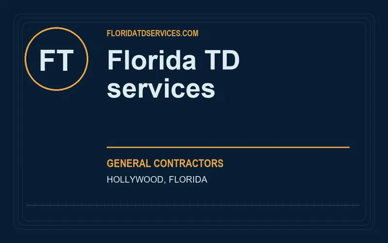 Florida TD services in Hollywood, Florida