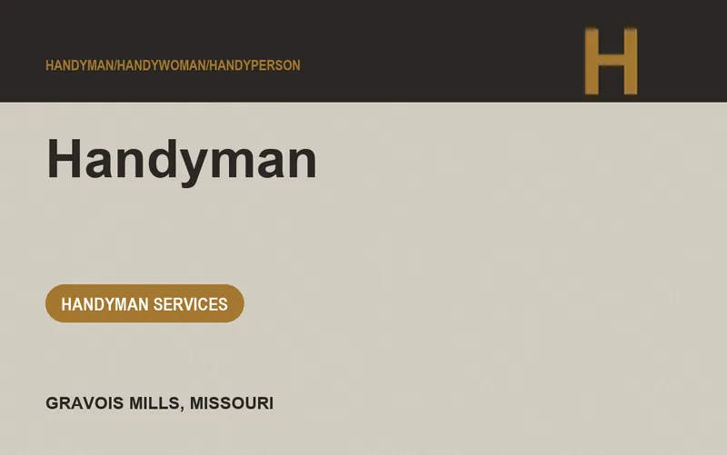 HANDYMAN in Gravois Mills, Missouri