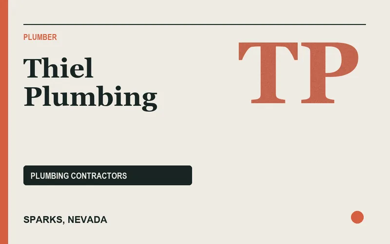 Thiel Plumbing in Sparks, Nevada