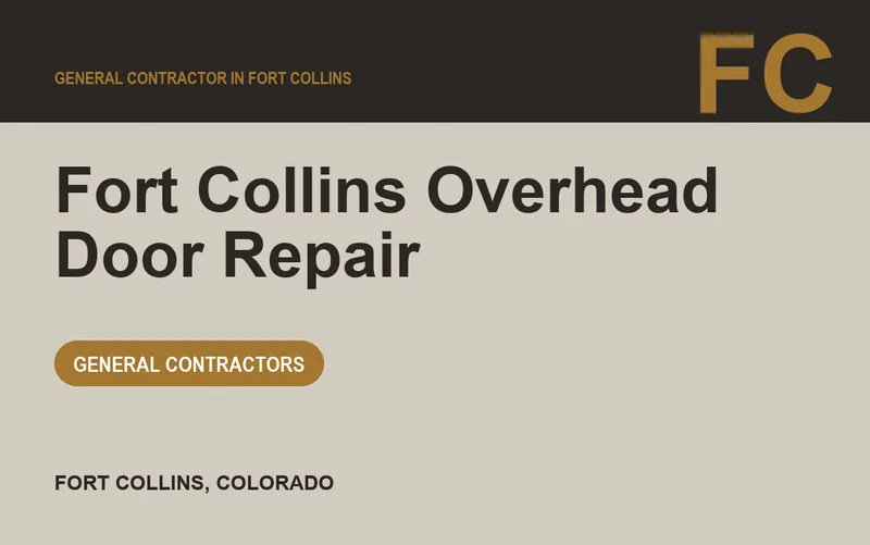 Fort Collins Overhead Door Repair in Fort Collins, Colorado