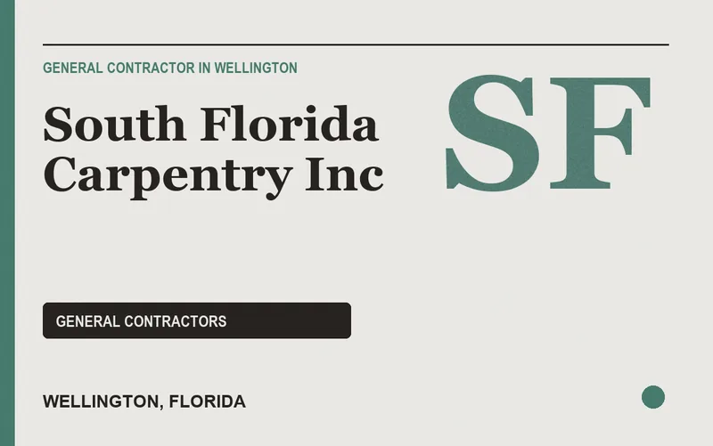 South Florida Carpentry Inc in Wellington, Florida