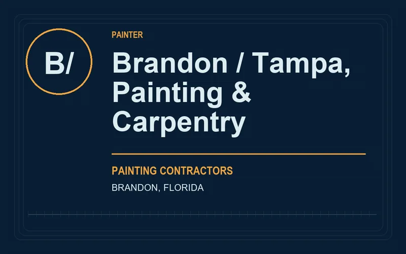 Brandon / Tampa, Painting & Carpentry in Brandon, Florida