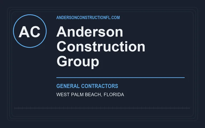 Anderson Construction Group in West Palm Beach, Florida