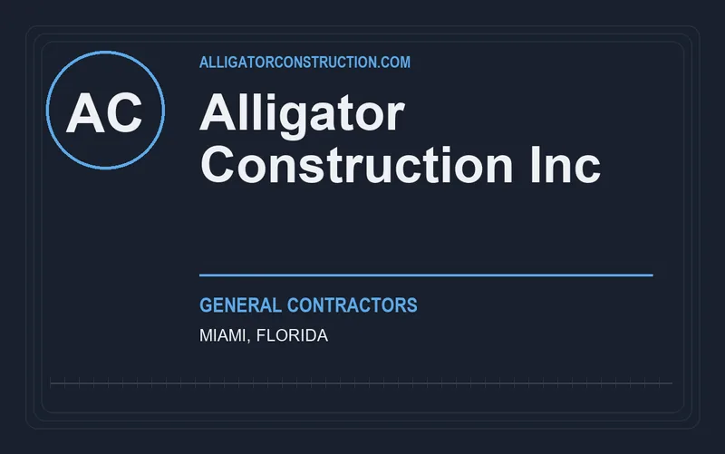 Alligator Construction Inc in Miami, Florida
