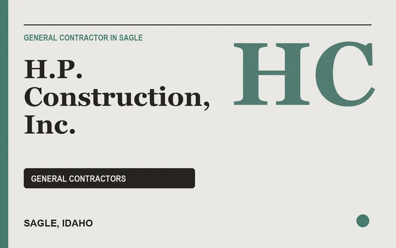 H.P. Construction, Inc. in Sagle, Idaho