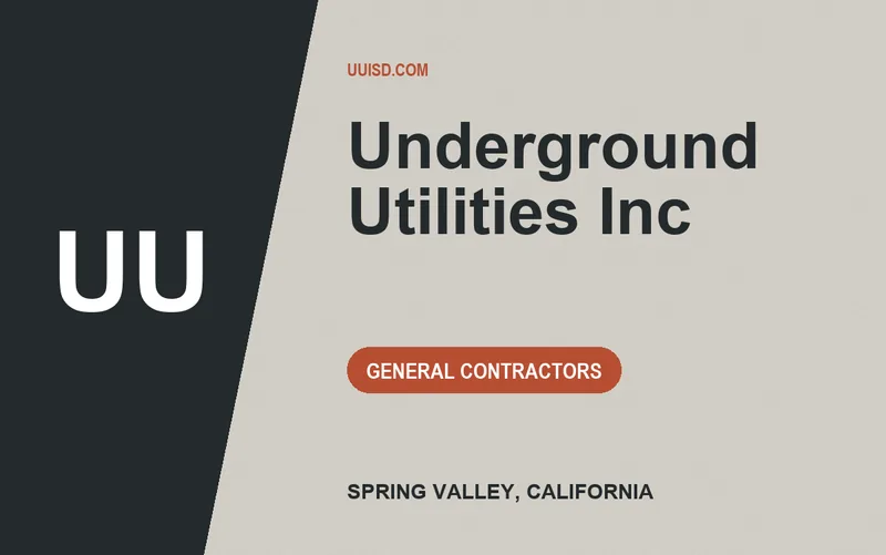 Underground Utilities Inc in Spring Valley, California