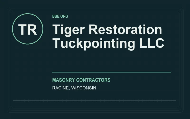 Tiger Restoration Tuckpointing LLC in Racine, Wisconsin