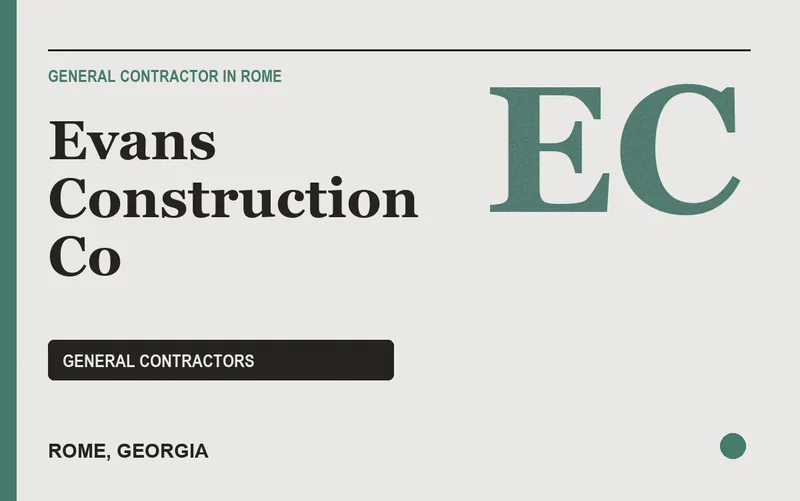 Evans Construction Co in Rome, Georgia