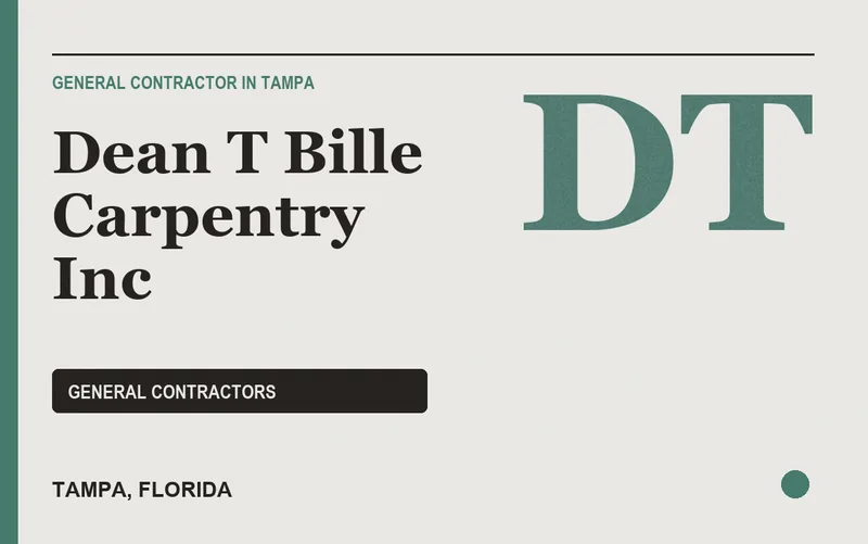 Dean T Bille Carpentry Inc in Tampa, Florida