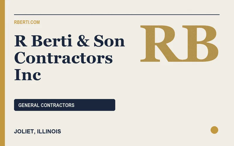 R Berti & Son Contractors Inc in Joliet, Illinois