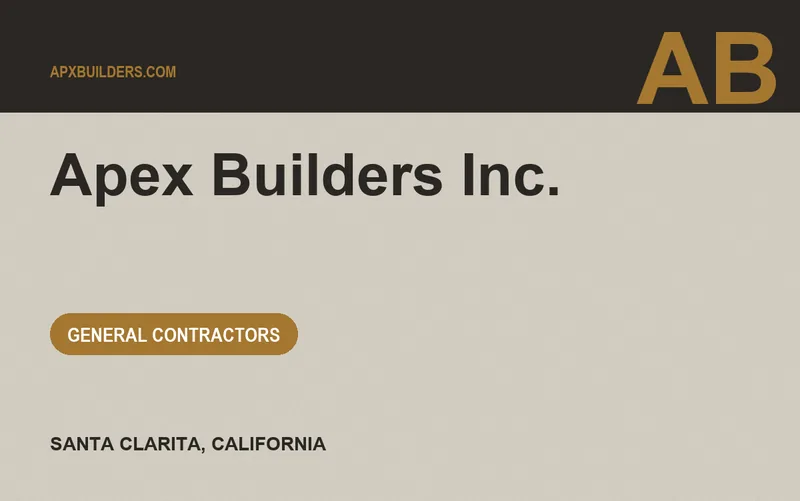 Apex Builders Inc. in Santa Clarita, California