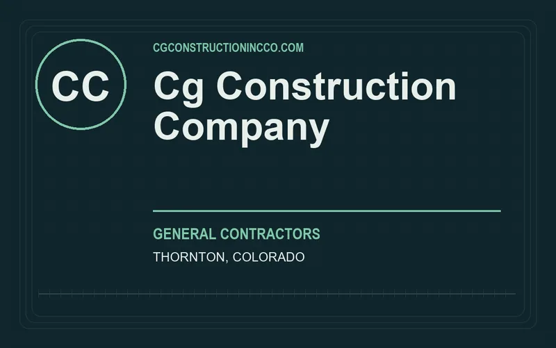 Cg Construction Company in Thornton, Colorado