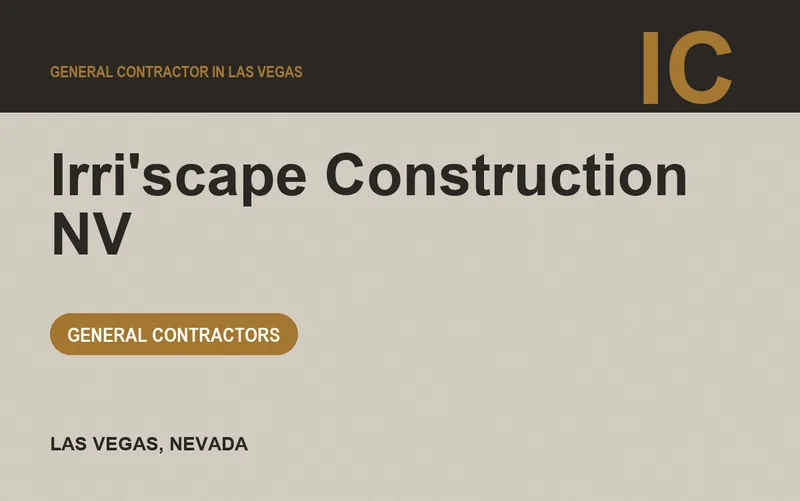 Irri'scape Construction NV in Las Vegas, Nevada