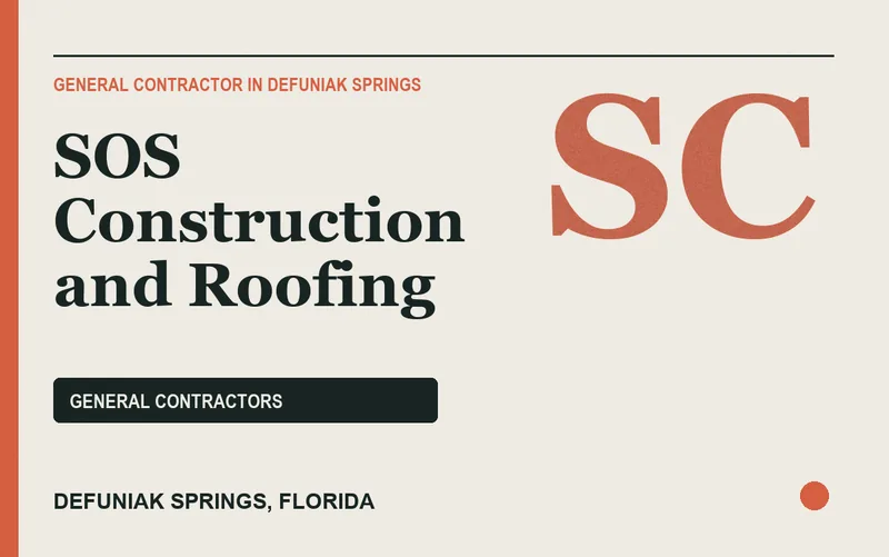 SOS Construction and Roofing in Defuniak Springs, Florida