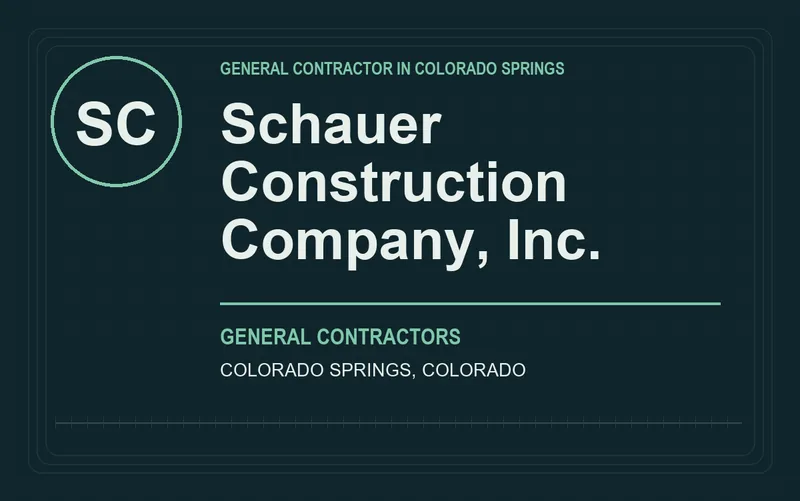Schauer Construction Company, Inc. in Colorado Springs, Colorado