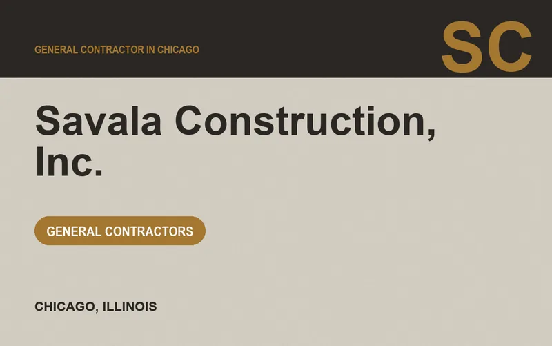 Savala Construction, Inc. in Chicago, Illinois
