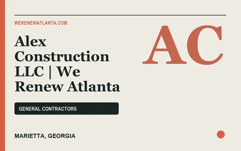 Alex Construction LLC | We Renew Atlanta in Marietta, Georgia