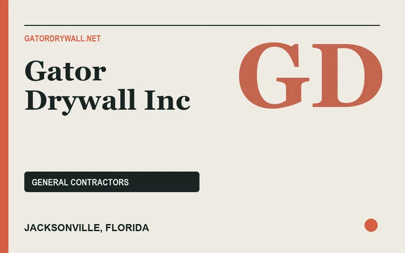 Gator Drywall Inc in Jacksonville, Florida