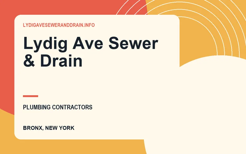 Lydig Ave Sewer & Drain in Bronx, New York