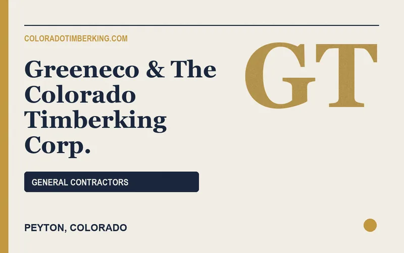 Greeneco & The Colorado Timberking Corp. in Peyton, Colorado
