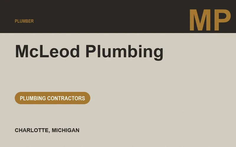 McLeod Plumbing in Charlotte, Michigan