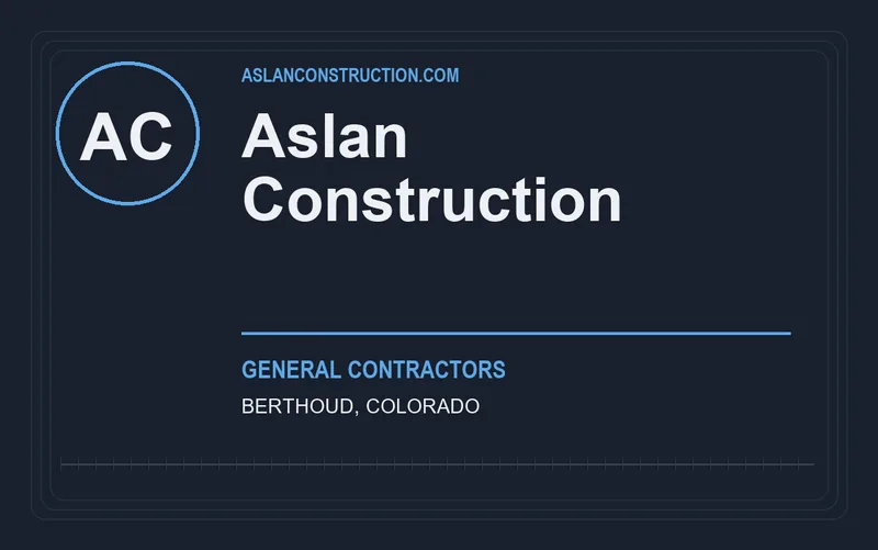 Aslan Construction in Berthoud, Colorado