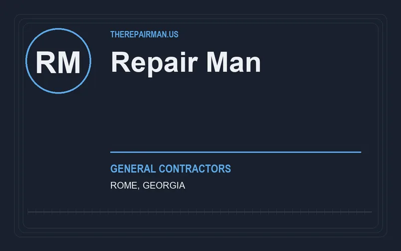Repair Man in Rome, Georgia