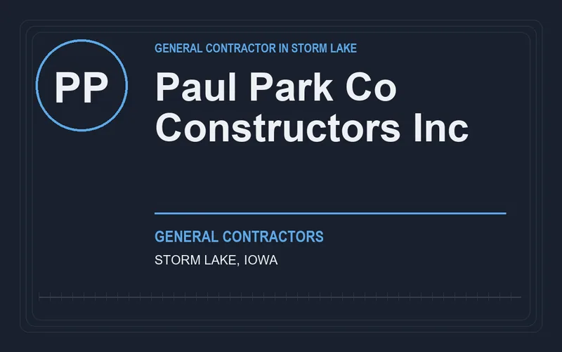 Paul Park Co Constructors Inc in Storm Lake, Iowa