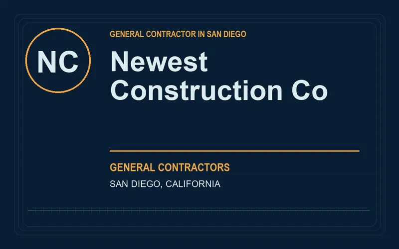 Newest Construction Co in San Diego, California